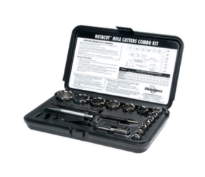 Hougen RotaCut combo kit 13 hole cutters 5/16 to 1-1/2 inch with arbors and case
