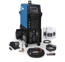 Miller Syncrowave 300 TIG welder package with Coolmate 3S wireless foot control running gear