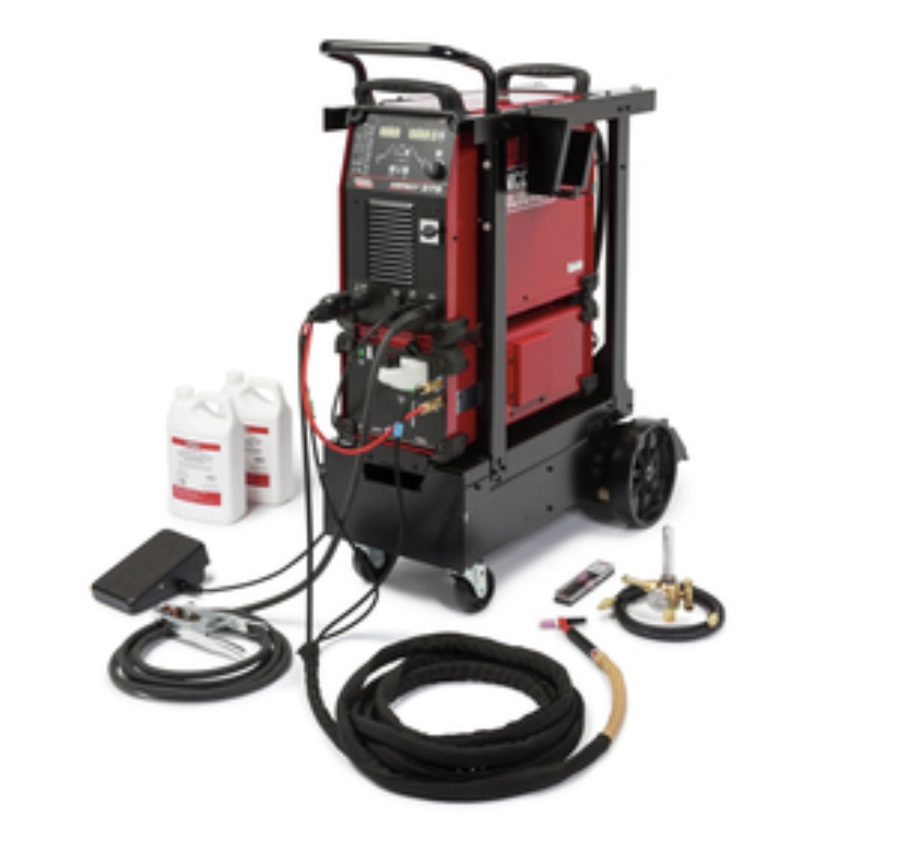 Lincoln Electric Aspect 375 TIG welder 200-600V with water cooling cart and accessories
