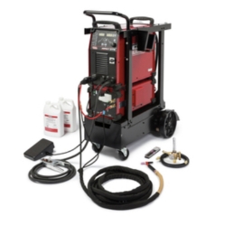 Lincoln Electric Aspect 375 TIG welder 200-600V with water cooling cart and accessories
