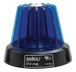 Polycarbonate magnetic fork truck LED strobe beacon light blue lens 4.5 x 4.5 x 4 inch