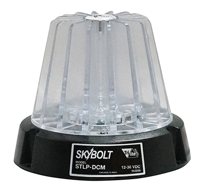 Polycarbonate magnetic fork truck LED strobe beacon light clear lens 4.5 x 4.5 x 4 inch