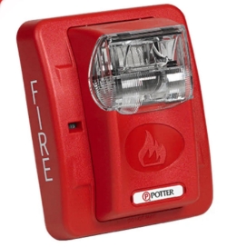 HS-24WR selectable candela wall mount horn strobe 24VDC fire alarm notification