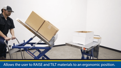 Steel Lift and Tilt Cart with Sequence Select 24 In. x 36 In. 600 Lb. Capacity - Creative Coating Solutions